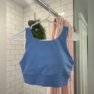 Running sports bra lilac light purple high support impact workout athletic top✨